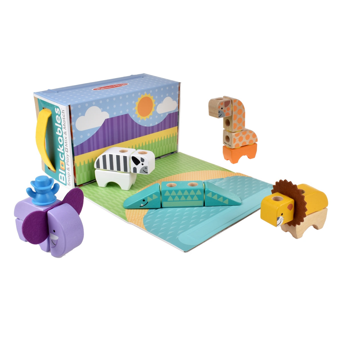 Set De Bloques Animales Sel Safari  Melissa And Doug